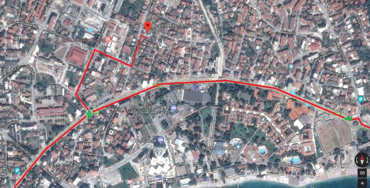 Apartments Familia Budva Zewnętrze zdjęcie